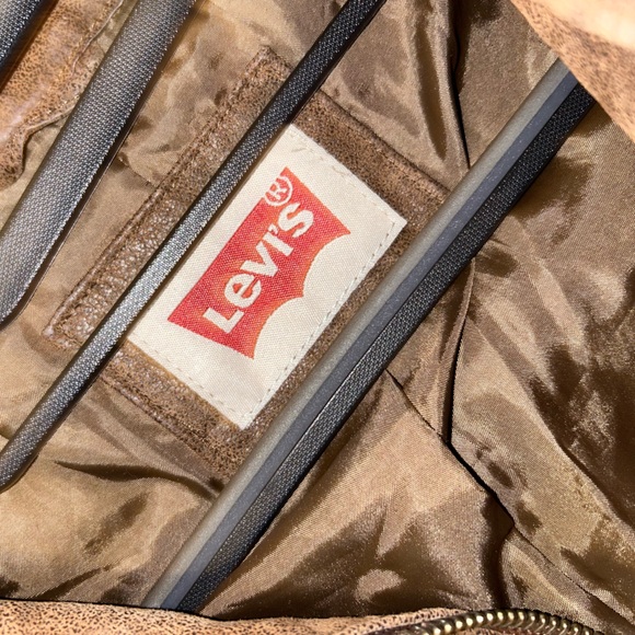 Levi’s Brown Leather Suade Jacket - Picture 5 of 5